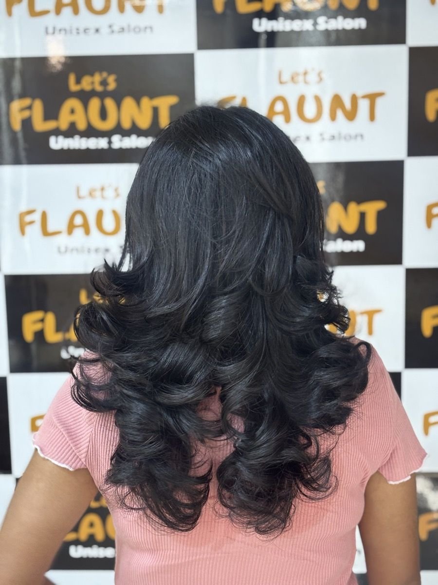 Blow-Dry Curls at Let's Flaunt salon, Mallasandra Bengaluru