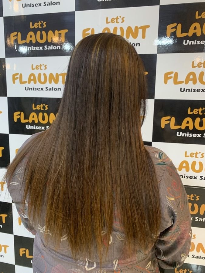 Smooth Caramel at Let's Flaunt salon, Mallasandra Bengaluru